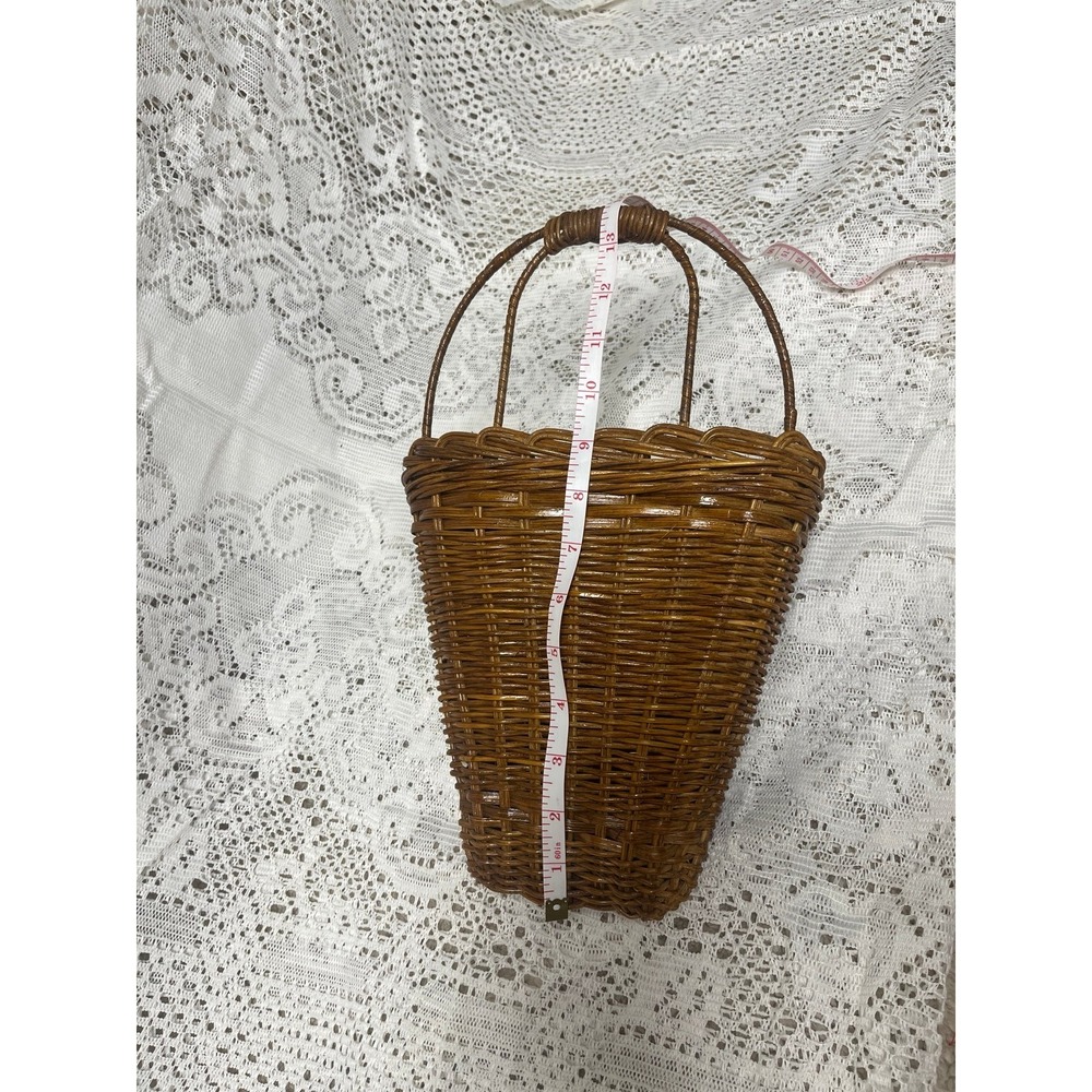 woven hanging wall basket farmhouse - Picture 4 of 6
